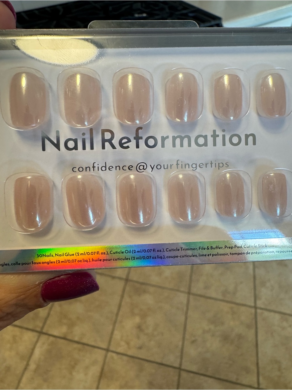 Nail Reformation - “Platinum”  - Short  Square - New!